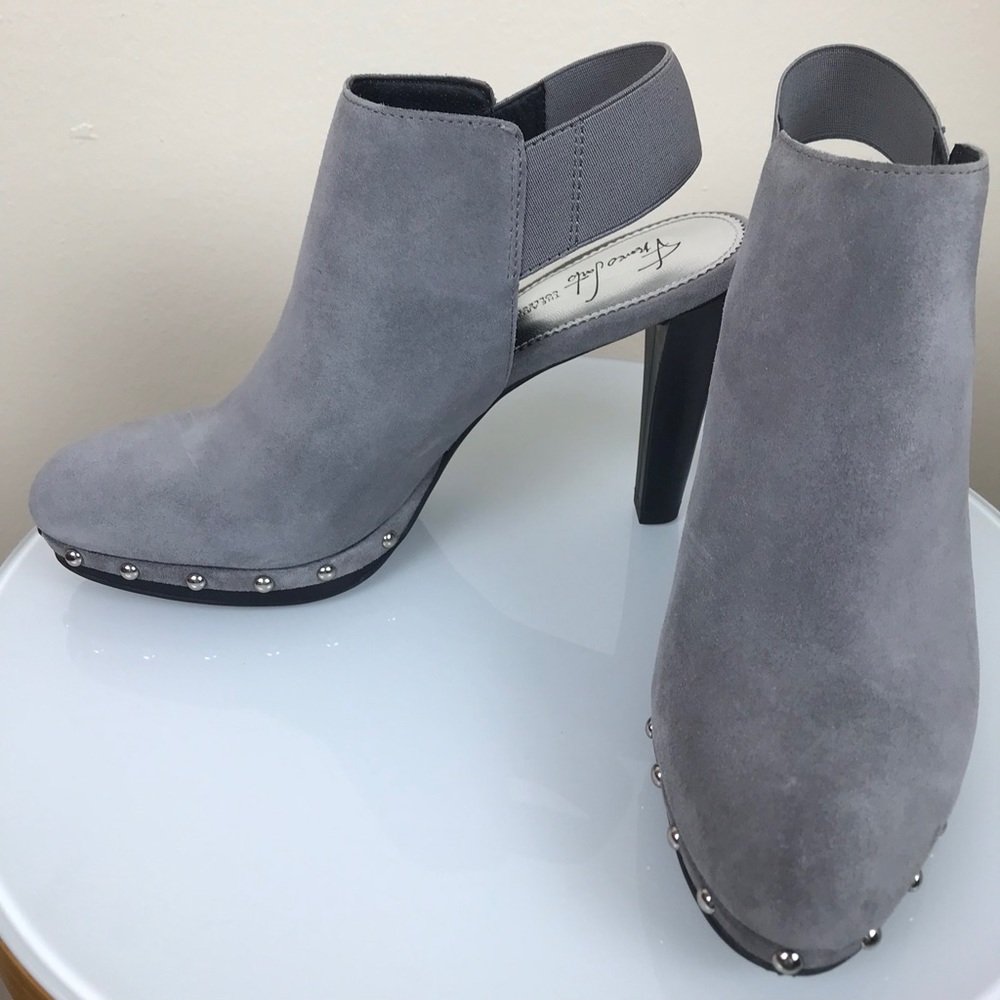 Franco Sarto gray studded slingback clog 7M